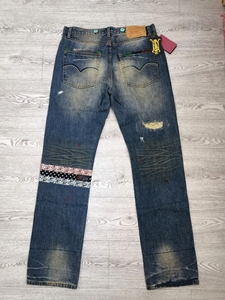 clot陈冠希李维斯长寿一代同款牛仔裤经典之作 501直筒宽