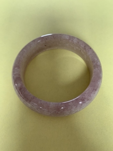 佘太翠大佘太雪花紫玉手镯