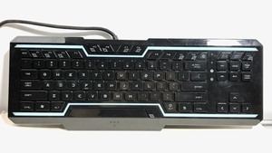 绝版雷蛇Razer TRON发光创战纪，竞技专用键盘