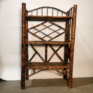 斑竹小书架,全品完好,可直接使用或展示,做换鞋架也不错