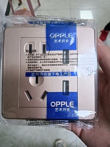 欧普Opple插座便宜处理，都是全新未拆封的，白色空白面板3