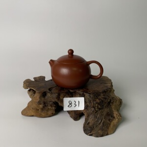 《微瑕亏本清仓831》小西施b90cc原矿朱泥许国强手工制紫砂壶