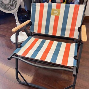 雪线snowline条纹克米特,露营户外折叠椅子靠背椅沙滩椅