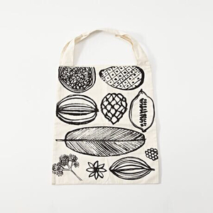 muji idee 水果手绘图案帆布包