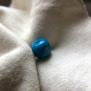 000人付款淘宝原矿极品绿松石高瓷天蓝色水草纹桶珠顶珠配珠禅海