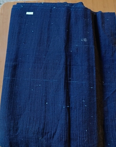 蓝色纯棉老粗布面料布料衣服土布手织布老布棉布11元一米20米