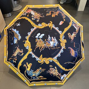 hermes雨伞爱马仕全自动晴雨两用伞防紫外线防晒遮太阳伞