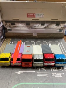 日本中古 多美卡日野hino 卡车 平板拖车车模 日版绝版老