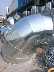 管道 螺旋风筒风管 烤漆房排风道 弯头法兰三通 中央除尘排风