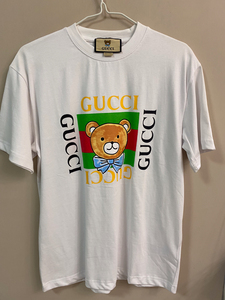 gucci古驰脏脏鞋短袖t恤gucci古驰方块小熊短袖t恤