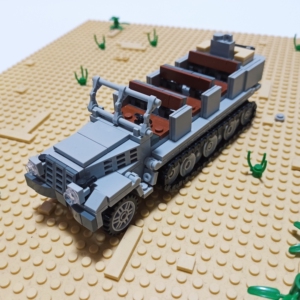 发条联盟兼容乐高moc积木二战德军sdkfz 7半履带装甲车
