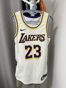 nba湖人lakers23号詹姆士james球衣 白色 m号