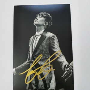 林俊杰签名照.林俊杰亲笔签名保真无印刷 林俊杰周边明信片保真