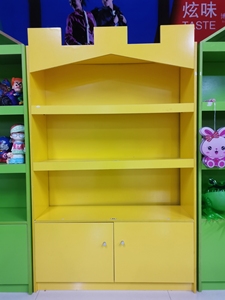 木质货架图书展柜玩具柜儿童手工绘本展示柜幼儿园卡通书柜母婴柜