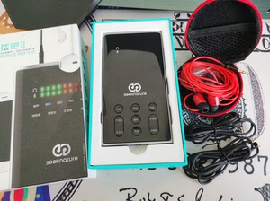 森然播吧二代直播声卡9成新功能完好无拆修