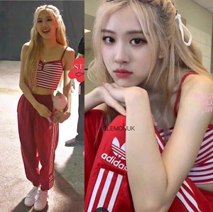 朴彩英rose 同款阿迪达斯裤子170码代购600还断货