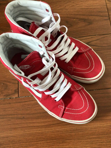 【锋卫】韩国vans sk8-hi经典红 纪念保罗沃克滑板鞋