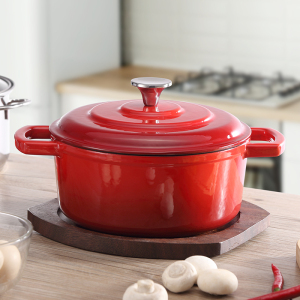 24cm凌丰德国cs珐琅锅糖醋锅网红炖肉闷鸡中号5升多一点送