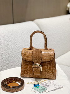 德尔沃 delvaux 鳄鱼皮 brillant