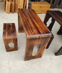 古琴一体桌凳 兰考当地特产天然泡桐实木材料 碳烤工艺