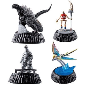 【一套四款】万代扭蛋哥斯拉奥特曼手办