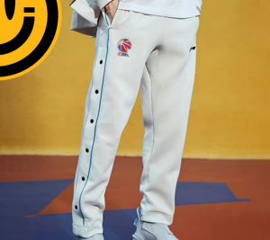 李宁cba联名排扣裤全新