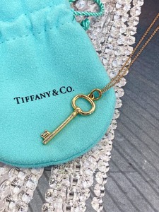 Tiffany/蒂芙尼18K金钥匙项链  经典款  简约不简