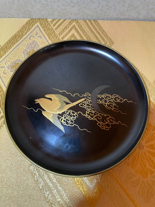 日本 高金莳绘 大漆盘