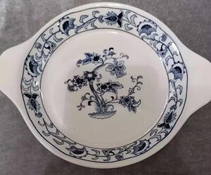 日本瓷器 日光nikko骨瓷  昭和时期绝版古董盘子  小皿