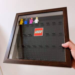 乐高lego抽抽乐人仔相框展示框!人仔展示盒柜乐高装饰画收藏