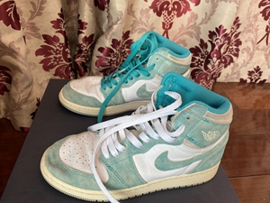 正品耐克nikeaj1 蒂芙尼绿高帮鞋