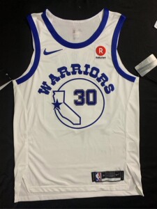 库里复古白袜子勇士队au球衣,最新款