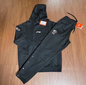 李宁赞助cba联赛2023赛季球员版pe出场服套装  l-4