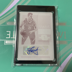 球票optic系列 掘金队 约基奇 限量1编签字卡 one