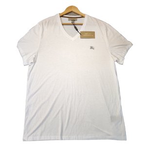 【99新】burberry博柏利巴宝莉bbr白色经典战马短袖t恤 男女同款