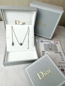 迪奥Dior，Rose系列.八芒星罗盘女士项链，Au750白
