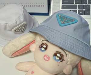 蔡徐坤属性棉花娃娃糖葫芦全新➕同款白色娃用渔夫帽