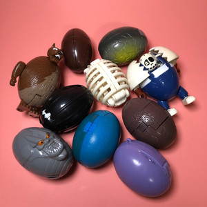 变形蛋 1987 福万 万代 老玩具 杰森 骷髅龙品相如图