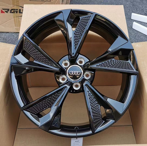 奥迪全黑rs7龙鳞刀锋轮毂17寸18寸19寸20寸21寸适配