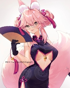 秘书狐 杀阶狐 玉藻前cos 旗袍cos fate柯杨斯卡娅