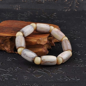 同款货源红玲儿1淘宝鸵鸟腿骨手把件老料特别润玉化料血料蝌蚪纹