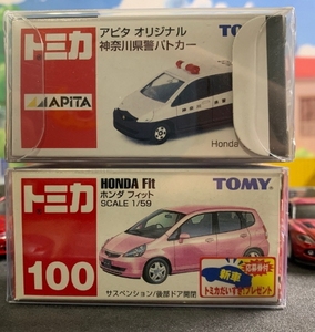 多美卡 tomy 红白盒 飞度100号 神奈川县警车 ,价格