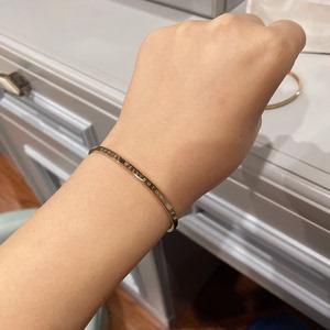 两个正品dw手镯 一大一小 玫瑰金