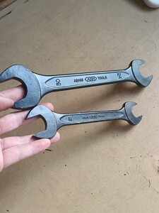 日本原装进口二手修车修理工具ash双开口扳手呆扳手,2把75