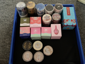 故宫胶带全新整卷点翠十二花神衣丝路山水逐青点墨紫禁城建筑胭脂