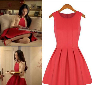 新年红·汤唯广告同款红裙.全新