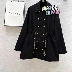 香奈儿 chanel 海军风披肩领短 风衣外套 男女同款 专_阿里巴巴找货