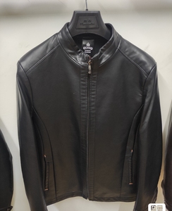 特价出售#全新正品男士清仓劲霸男装皮衣真皮绵羊皮立领皮夹克