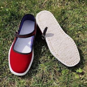 做手工布鞋绳纳底