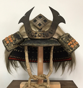 武田菱狮子盔!日本武士盔甲头盔!武田信玄同款可穿戴,威武端庄